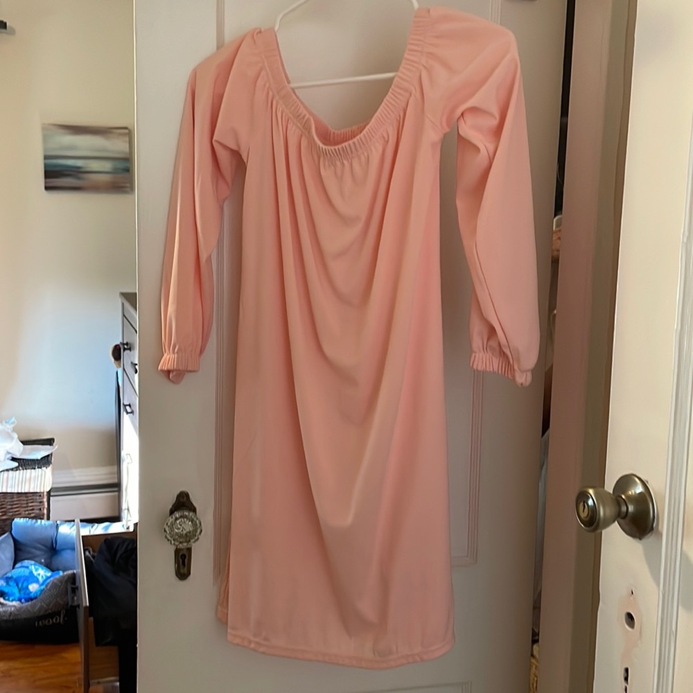 Soft pink mini dress Off shoulder